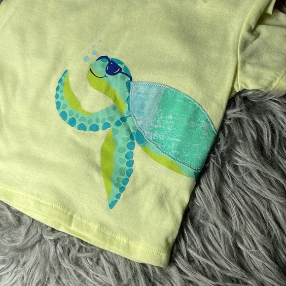 Yellow Kids Shirt with Turtle Design - Picture 4 of 4